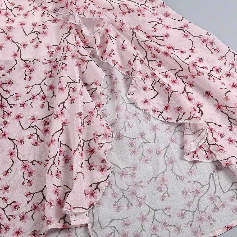 European-American Cross-Border Women's Floral Vacation Dress