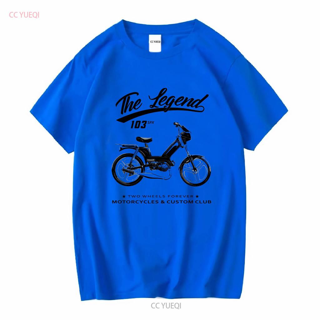 Moped 103 SPX Classic T-Shirt lang- oder kurzärmelig vintage gewaschen Streetwear Unisex lässig weich leicht bequem Mode