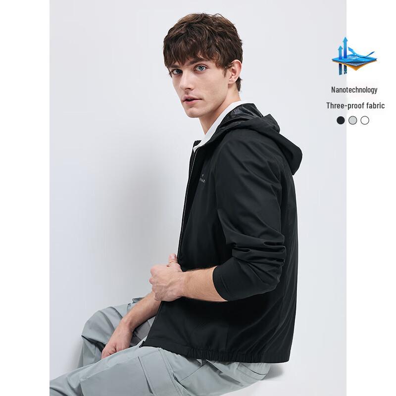 Navigare Men's 3-Proof Hooded Lightweight Commuter Jacket