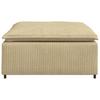 Modular Sofa Footstool Module Grey Green 100x100x48 Cm