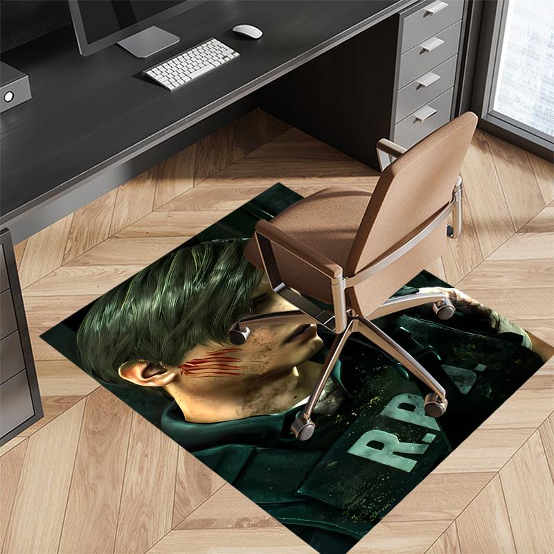 Resident Evil Leon S. Kennedy2 Printed Absorbent Washable Carpet, Non-Slip Bathroom Mats, Kitchen Rugs, Yoga Mat,Living Room Entrance, Camping Picnic