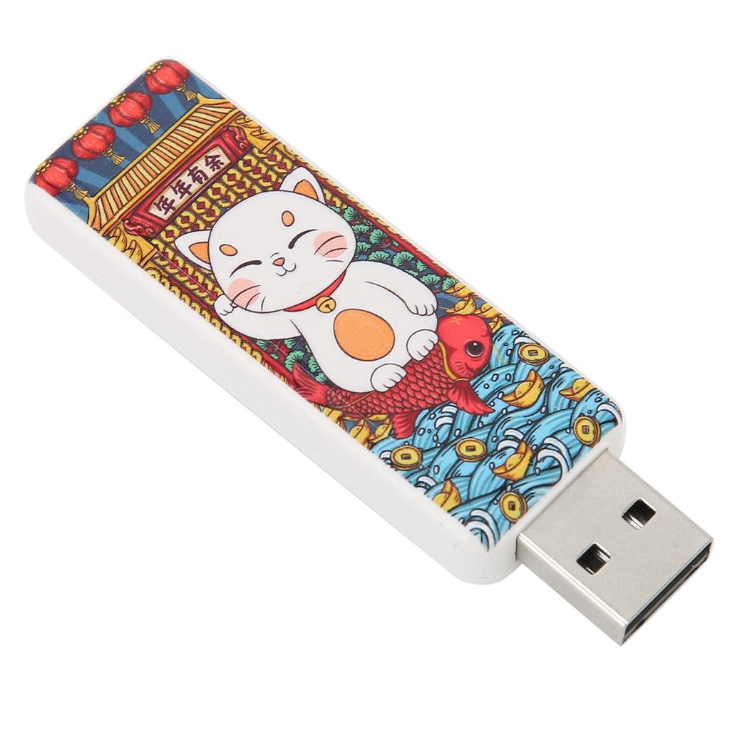 USB Flash Drive Cute Cat Pattern Hot Swap Plug and Play USB2.0 Standard Shock Resistance Portable
