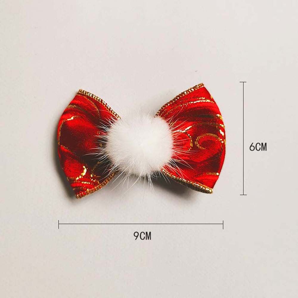 Hair Accessories Bowknot Bow Hair Hoop Chinese New Year Hairpins Kids Chinese Hair Clips Hair Rope