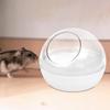 Hamster Sand Bath Toilet Bathtub Pet Bathroom Cute Shape Clear Bath House Hamster Sand Bath Container for Chinchilla Hedgehog, Transparent