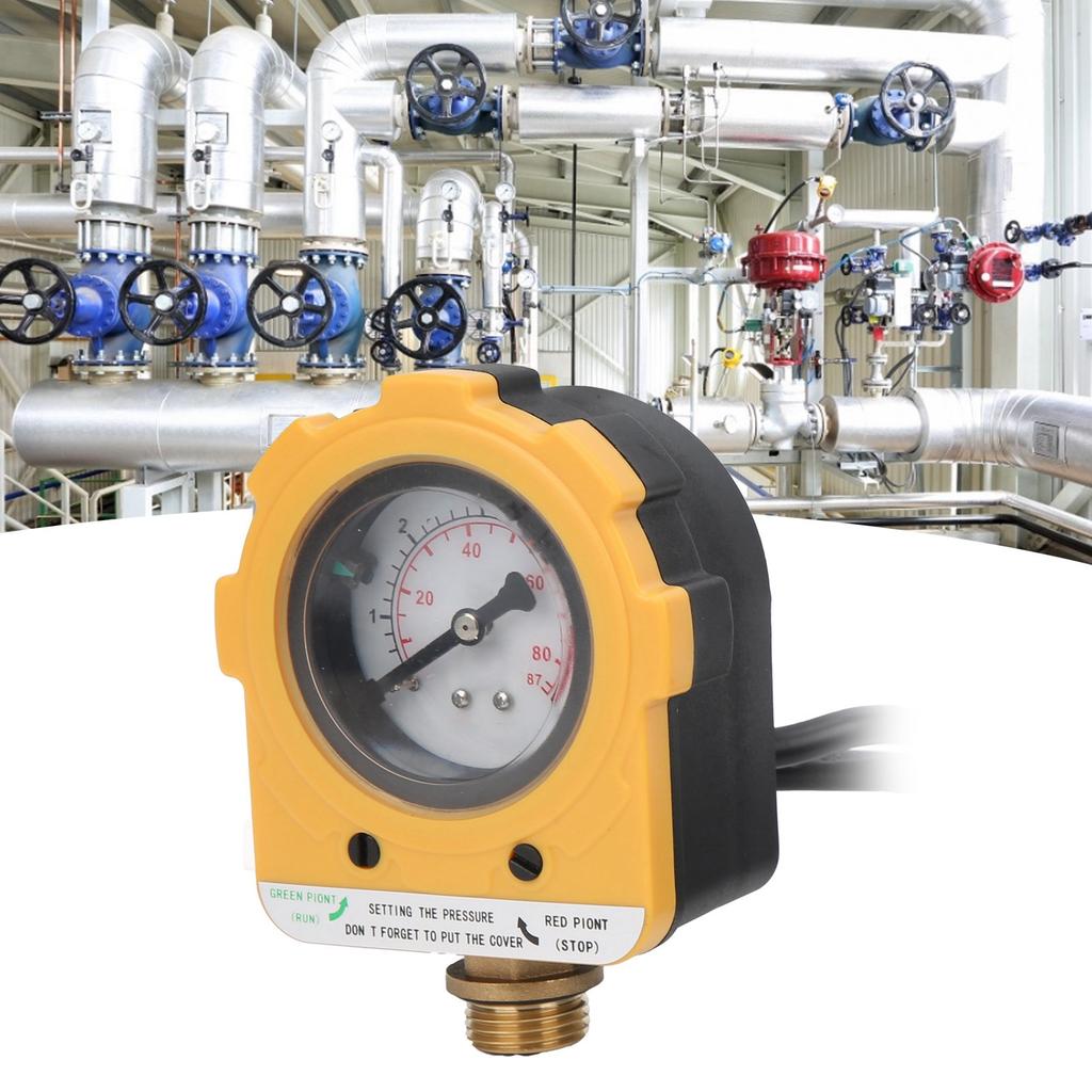 Water Pump Pressure Controller Automatic Electronic Adjustable Switch E06‑1500 30AEU Plug AC220V