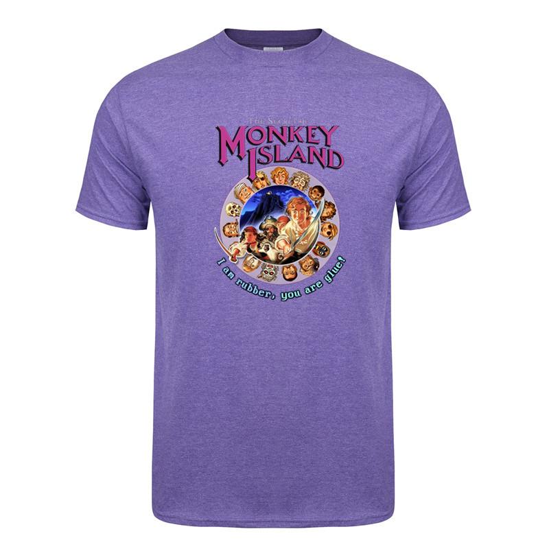 Secret of Monkey Island T Shirt Summer Unisex Cotton Short Sleeve Tshirts Funny Tshirt Unisex Tops Tee DZ
