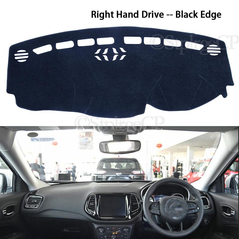 Sunshade Dashmat Protect Carpet Car Accessories 2nd Gen for Jeep Compass 2017 2018 2019 MK2 Anti-Slip Mat Dashboard Cover Pad
