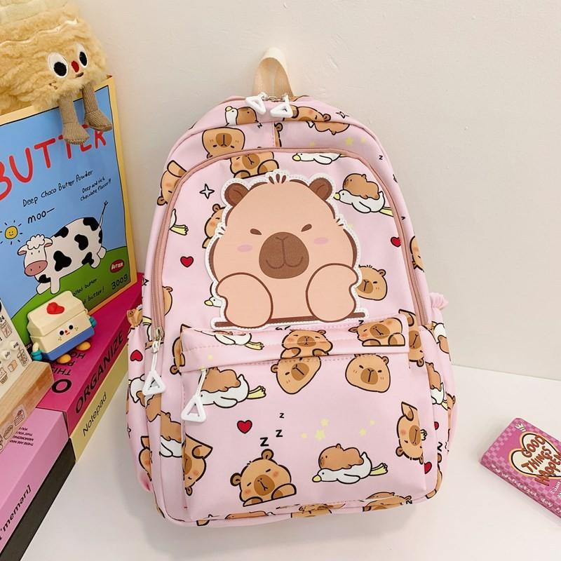 Adorable Animal Cartoon Backpack For Boys And Girls Stylish Large Capacity Kindergarten Bag School