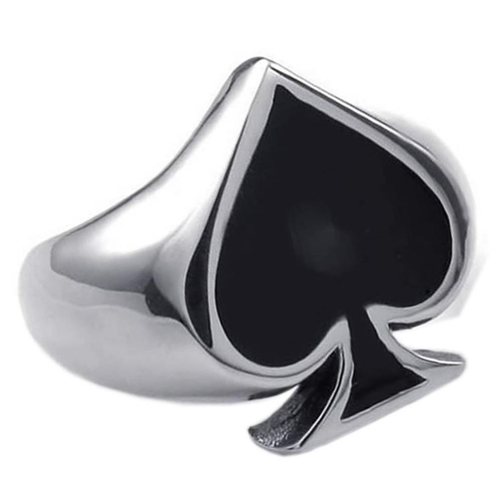 Gioielli Poker Picche Stile Gioielli Moda Prodotto Singolo Anello
