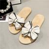 Women's Summer Outer Wear Bowknot Summer Flat-bottomed Fashion Ins Tide Beach Flower Sandals and Slippers