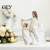 Family Love Gift Gifts for Mom from Daughter, Hand Painted Resin Mother Texture Figurine Daughter Figurine, Sentimental Mother's Day Healing
