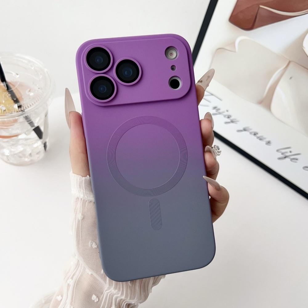 

Double Color Gradient Magnetic Silicone Case for iPhone 17 Pro Max Air 16 17 Pro 15 14 Plus 13 12 11 Pro Max for Magsafe Cover iPhone 13 Pro