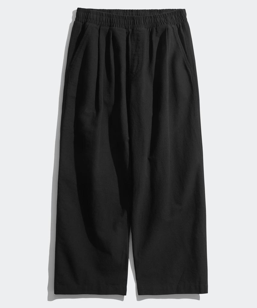 PERSTEP Cool Mix Wide Linen-Like Long Pants Black Bjlp4539