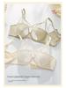 Elegant French Women's Uplift Lingerie: Thin Style, Anti-Sagging Soft Underwire Bra for Large Chest.