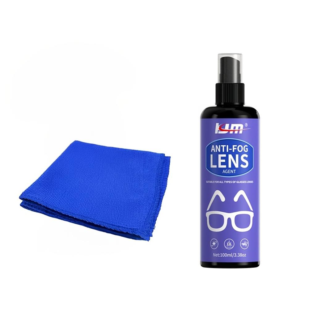 KJM Anti-Fog Solution for Glasses & Swimming Goggles - Clear Vision Restorer, Protective Eyewear Cleaner, Fit for All Glasses, S