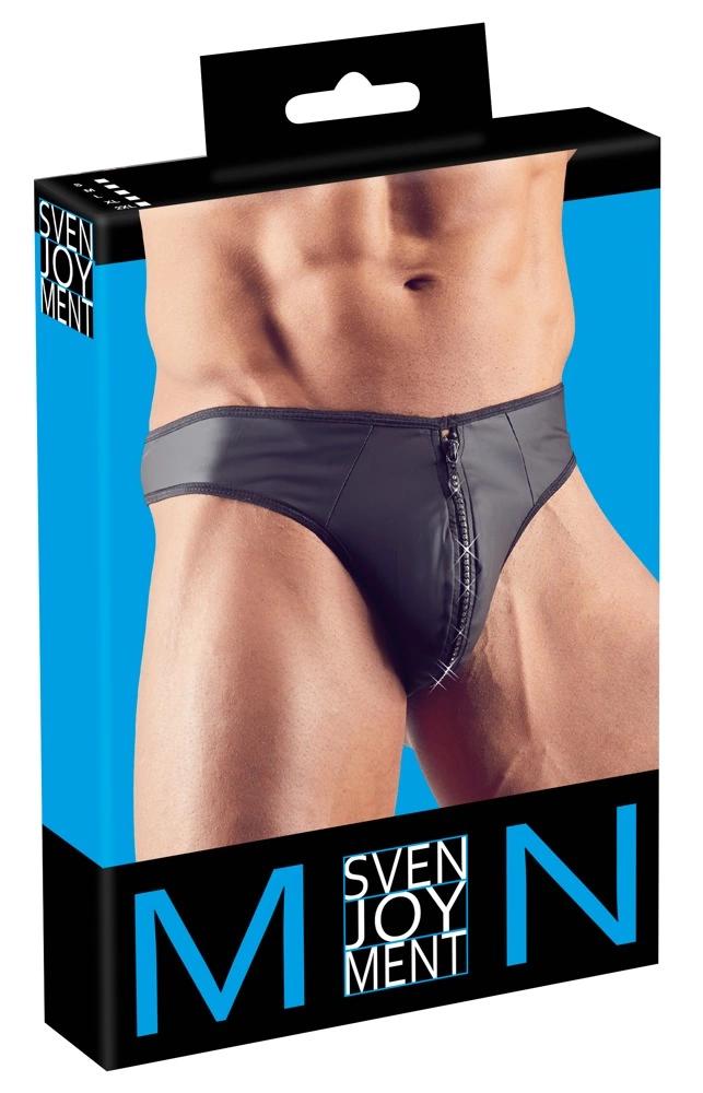 Svenjoyment - Sexy Men's Thong With Shiny Zipper 2XL