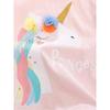 Children's Pink Unicorn Short-Sleeved T-shirt