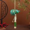 Chinese Style Gourd Pendant Keychain with Embroidered Sachet and Crystal Tassel - Hanfu Accessory and Creative Gift