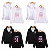 Sweat à capuche avec fermeture éclair et motif BTS pour adolescents, style décontracté