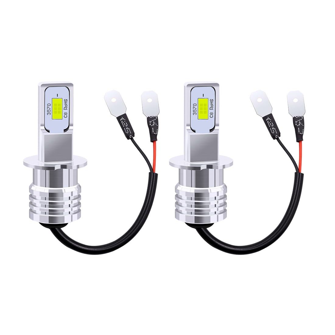 

Светодиодные лампы противотуманного света Aoling H3 H3C для быстрого отвода тепла, комплект из 2 ламп, 12 В/24 В, для автомобилей, встроенный резистор, без вентилятора, яркость, долговечность, бесшумность,