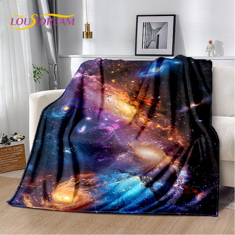 Universe Space Stars Black Hole Galaxy Earth Milky Way Soft Blanket,Soft Throw Blanket for Home Bedroom Bed Sofa Cover Kid Gift