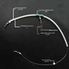 White Plastic Tube Rig Holder with Hooks and Line for Boat Fishing