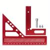 Multiple Angles Measuring Ruler Aluminum Woodworking Square,Angles from 22.5° to 90° Layout Tool for Carpentry