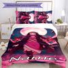 3pcs Custom Name Demon Slayer Nezuko Bedding Set Duvet Cover Closure Includes 1 Duvet Cover & 2 Pillowcases for All Seasons Bedroom Decor