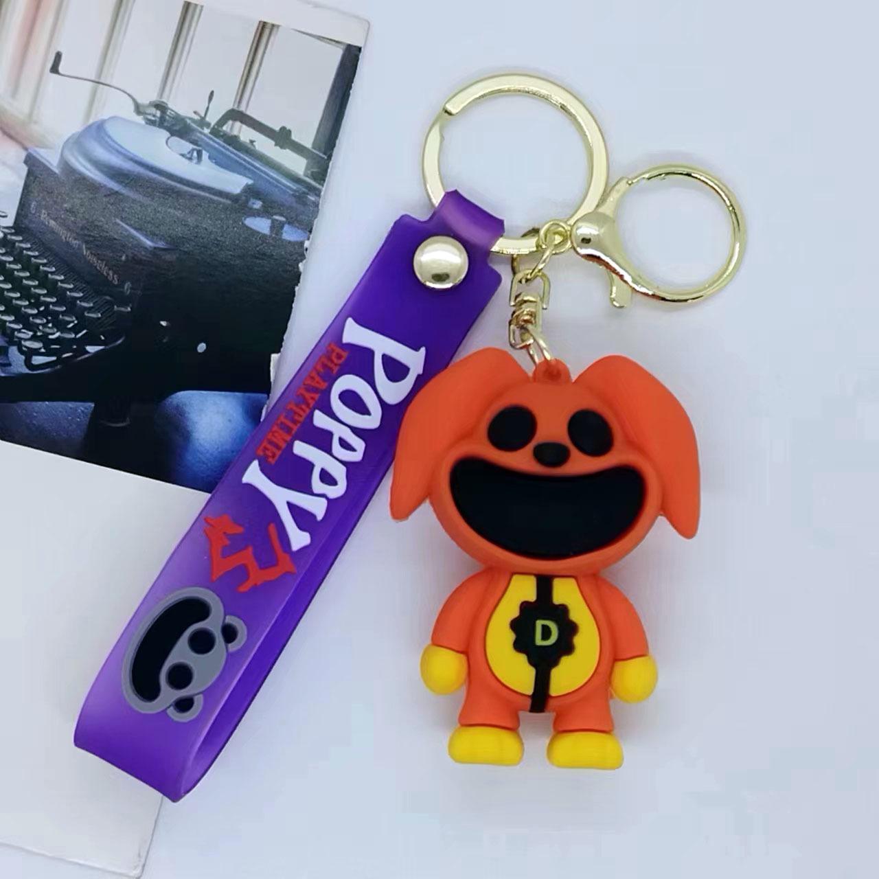Nieuwe Grensoverschrijdende Creatieve CartoonPoppy Playtime Groothandel van Sleutelhanger Tassen Auto Sleutelhanger Accessoires Cadeaus Speelgoed Anime Cartoon black