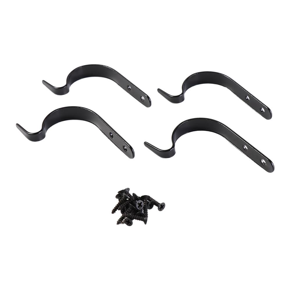 4PCS Vintage Metal Hooks Black Plants Hangers Plants Holder Iron Wall Hooks  Garden