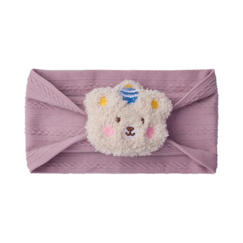 New Solid Color Soft Baby Fontanelle Headband, Cute Bear Children's Fontanelle Headband, Baby Headband