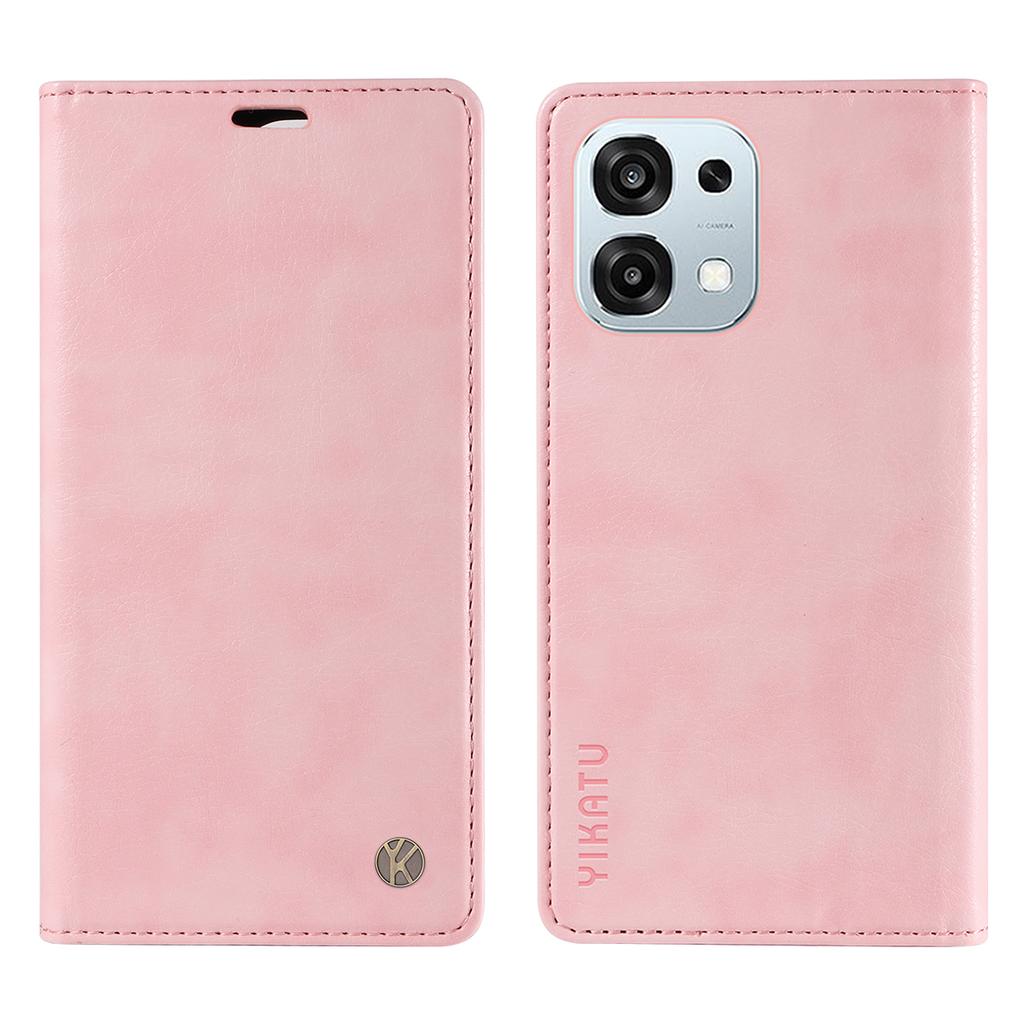 For Oppo A6 Pro 4G/Oppo F31 5G/Oppo A6 Pro 5G Wallet Case YIKATU YK-006 Magnetic Closure Leather Phone Cover Litchi Texture