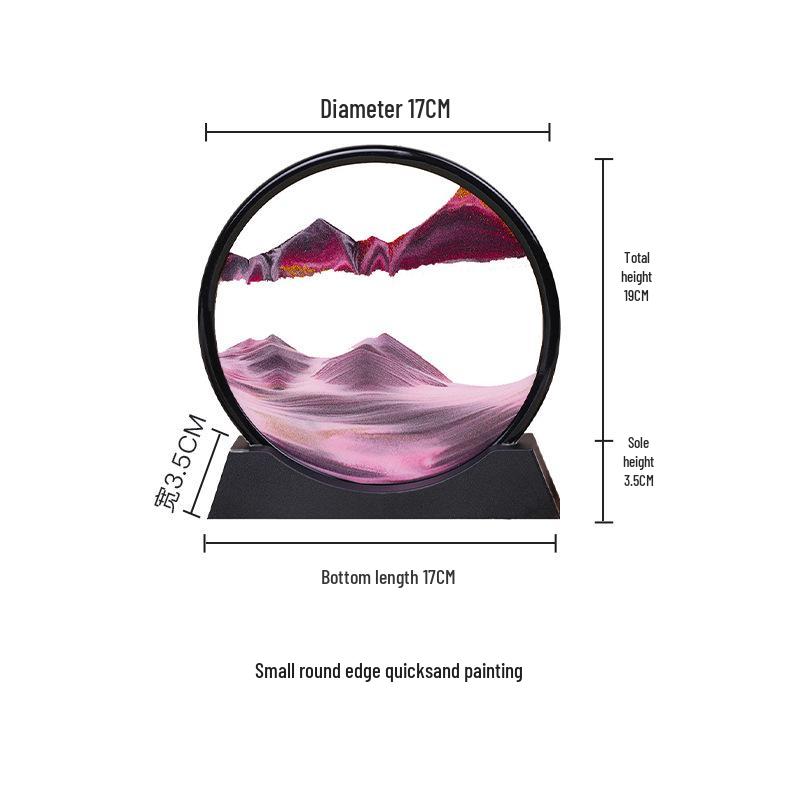 3D Dynamic Quicksand Hourglass Painting - Creative Home & Wine Cabinet Decor Gift