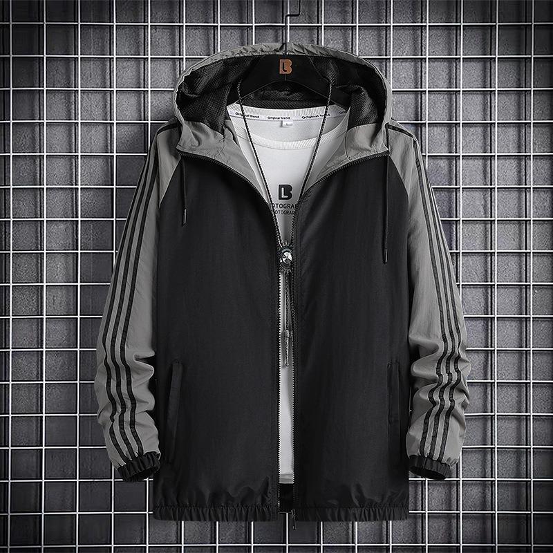 Spring Jacket Men's Youth Sports Tops Casual Hooded Cardigan Jackets Casual All-match Men's Clothing