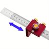 T-Type Woodworking Scriber Precision Adjustable Scribing Positioning Block Alloy Marking Gauge Scribing Ruler