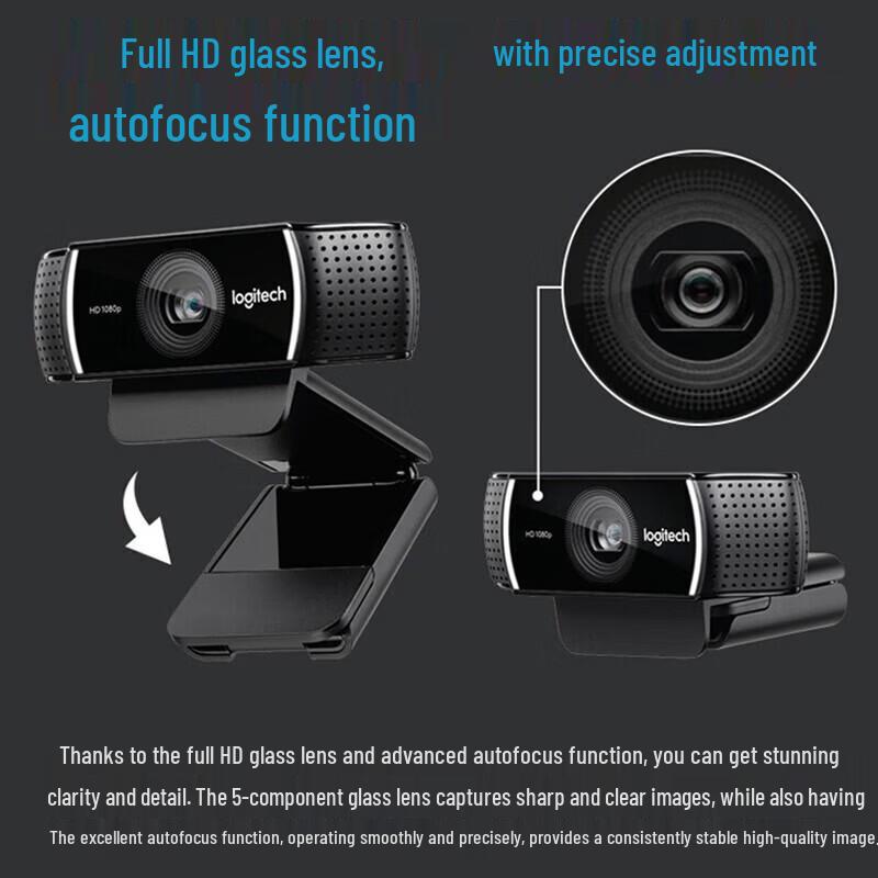 Logitech MX Anywhere 3S Wireless Mouse and C922 Pro Webcam Bundle