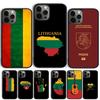 Lithuania Flag Phone Case For iPhone 17 Air 15 16 Cover 11 13 14 Pro Max 12 Plus Max Fundas