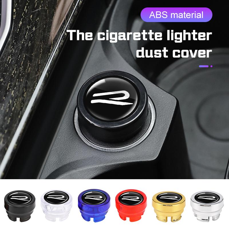 For Volkswagen VW R Beetle Touareg Tiguan Touran CC Golf 7 8 Car Cigarette Lighter Dust Cover Decoration Cap Sticker Accessories