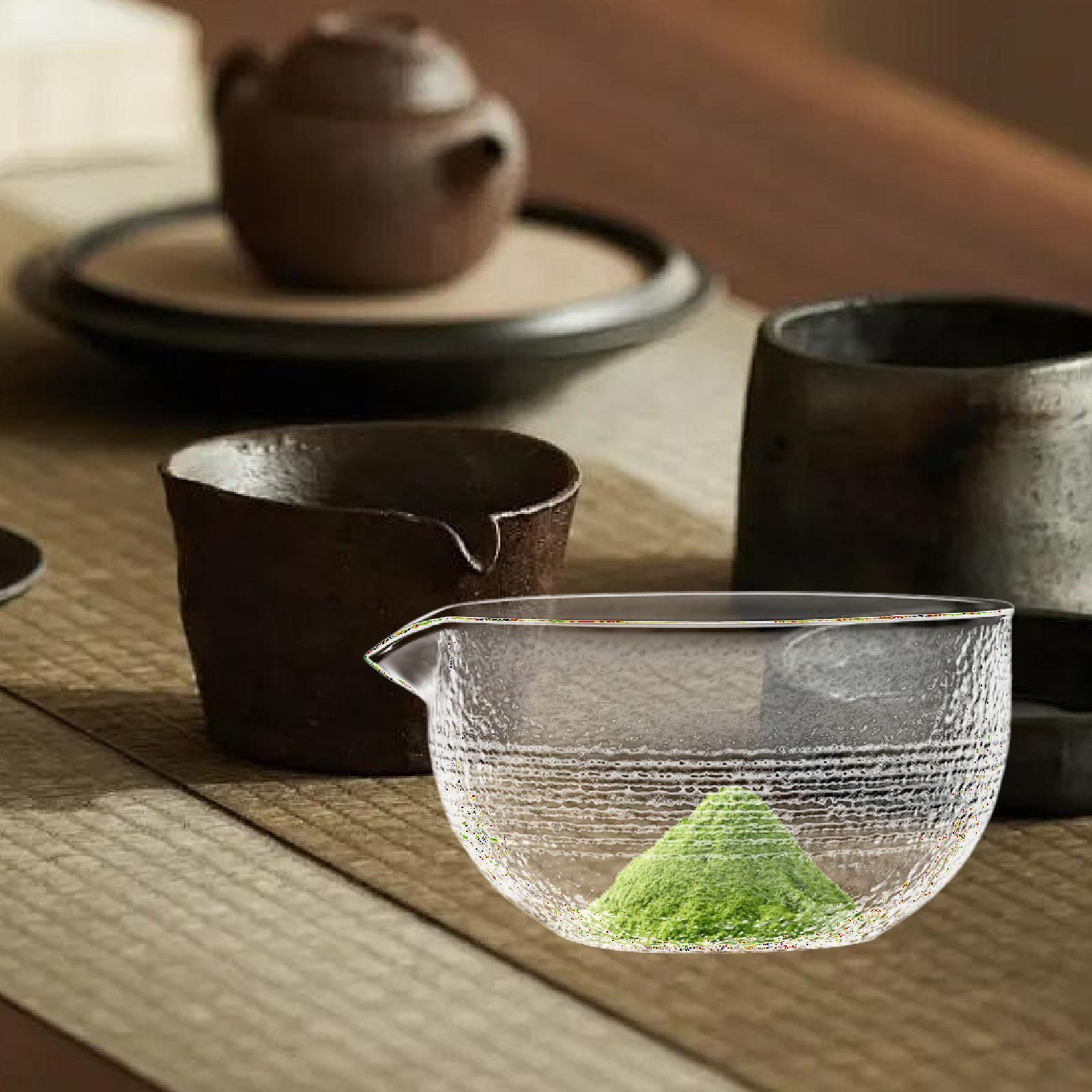 

Ручная стеклянная чаша Чаван для чайной церемонии Матча, Прозрачная чаша для горячих и холодных напитков