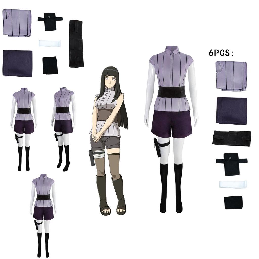 Naruto Hyuga Hinata Cosplay Costume Halloween Outfit Carnival Set Gift