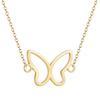 Kinitial Birth Flower Pendants Necklaces For Women Jewelry Ankh Cross Egyptian Leaves Moon Sun Butterfly Chain Choker Collares