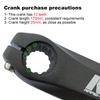 170mm Bike Hollow Crank Left Leg Aluminum Alloy Bike Crank Left Arm Universal Bicycle Repairing Crank Arm MTB Bike Part