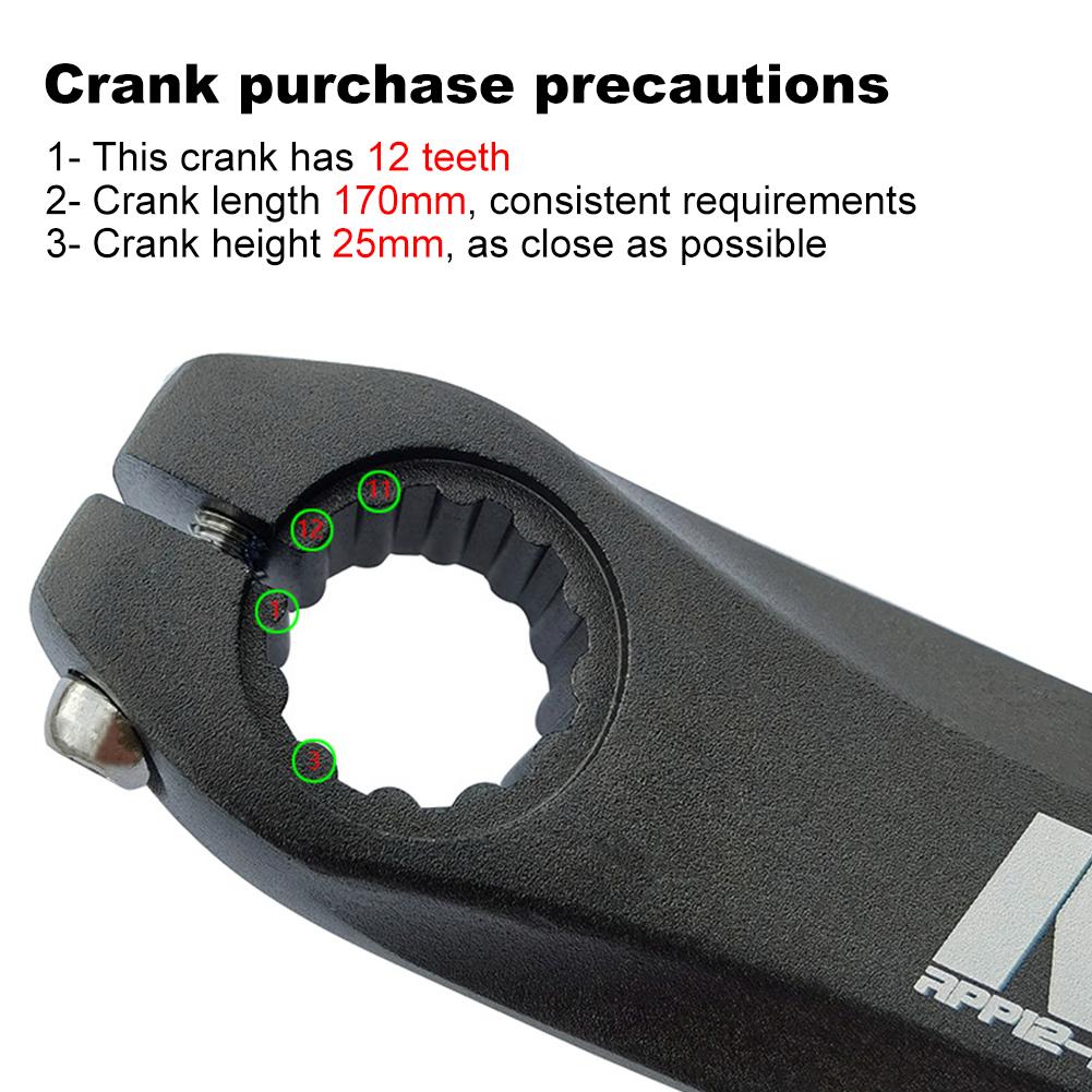 170mm Bike Hollow Crank Left Leg Aluminum Alloy Bike Crank Left Arm Universal Bicycle Repairing Crank Arm MTB Bike Part