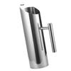 Stainless Steel Water Pitcher with Ice Guard 1.5L Capacity Ergonomic Handle Fruit Pitcher for Cold Drink Beverage