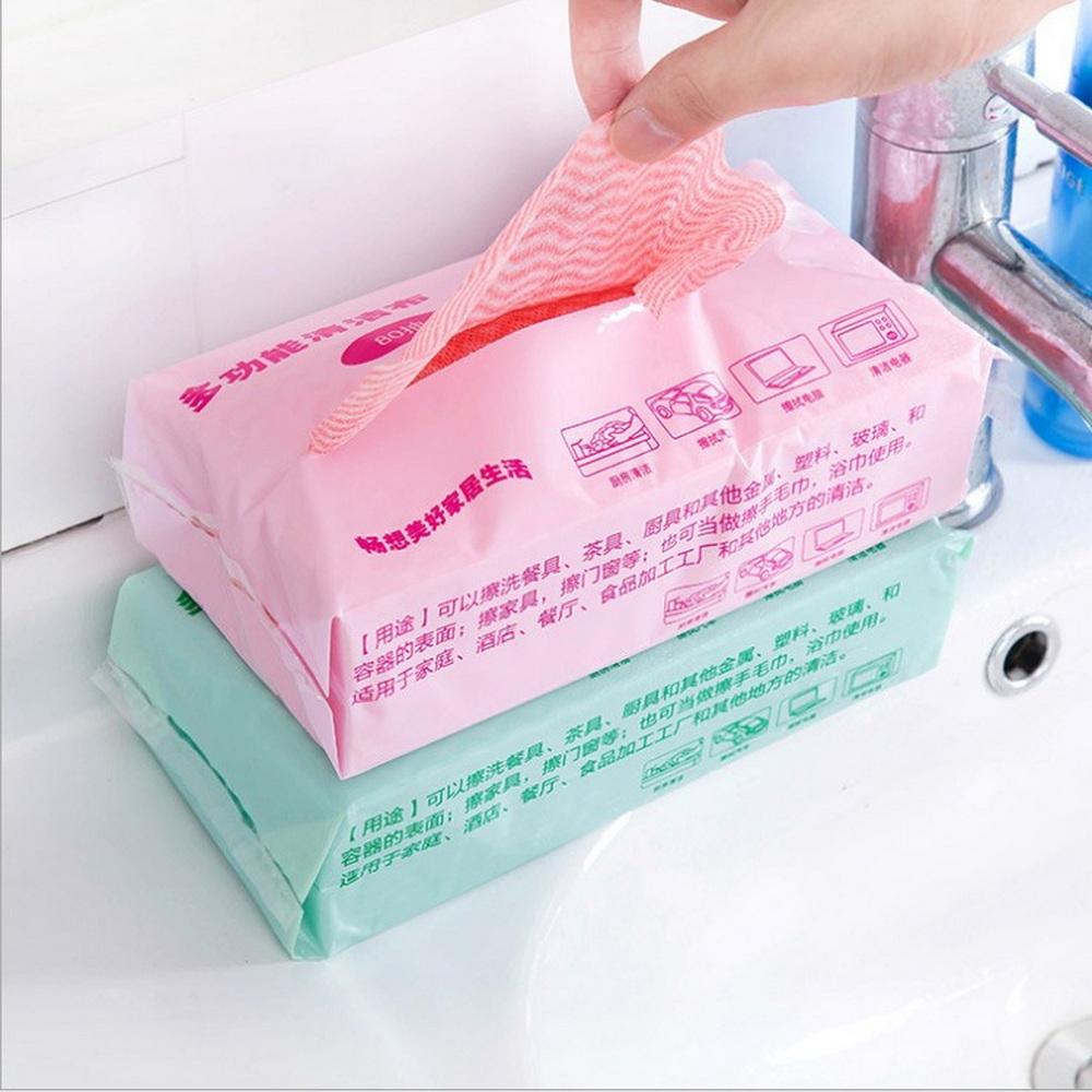 

160pcs Non-woven Fabric Dishcloth Multifunctional Kitchen Cleaning Cloth Disposable Rags Wiping Scouring Pad Washing Cloth