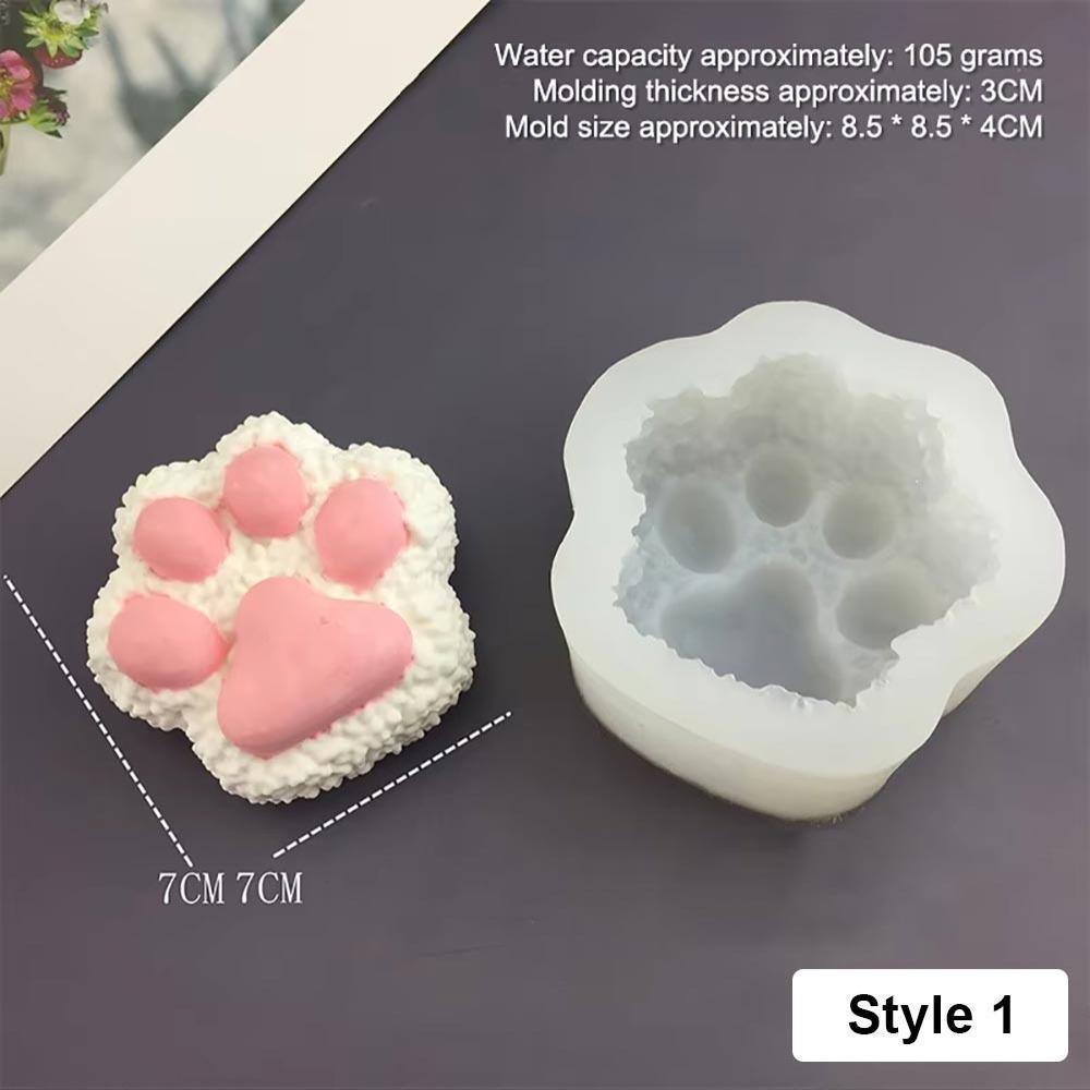 1Pcs Animal Bunny Kitten Silicone Mold Multifunctional Cute Candle Mold Cartoon Baking Mould