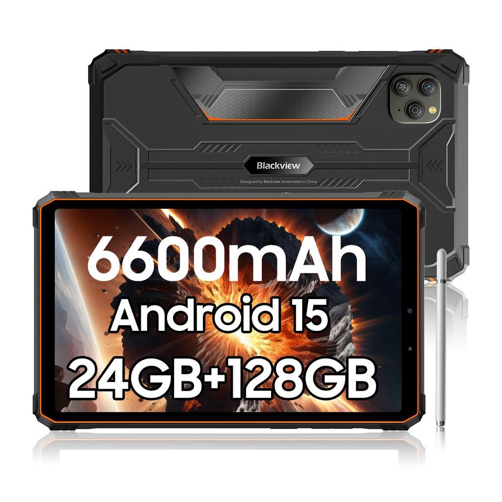 Blackview Active 5 5G Robuste Nettbrett Android 15 8,68 tommers Skjerm 8+16 GB RAM 128GB ROM Nettbrett PC 6600mAh