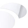 Acrylic Mirror Wall Sticker Sun Half Moon Shape Decorative Background Decal for Home Use