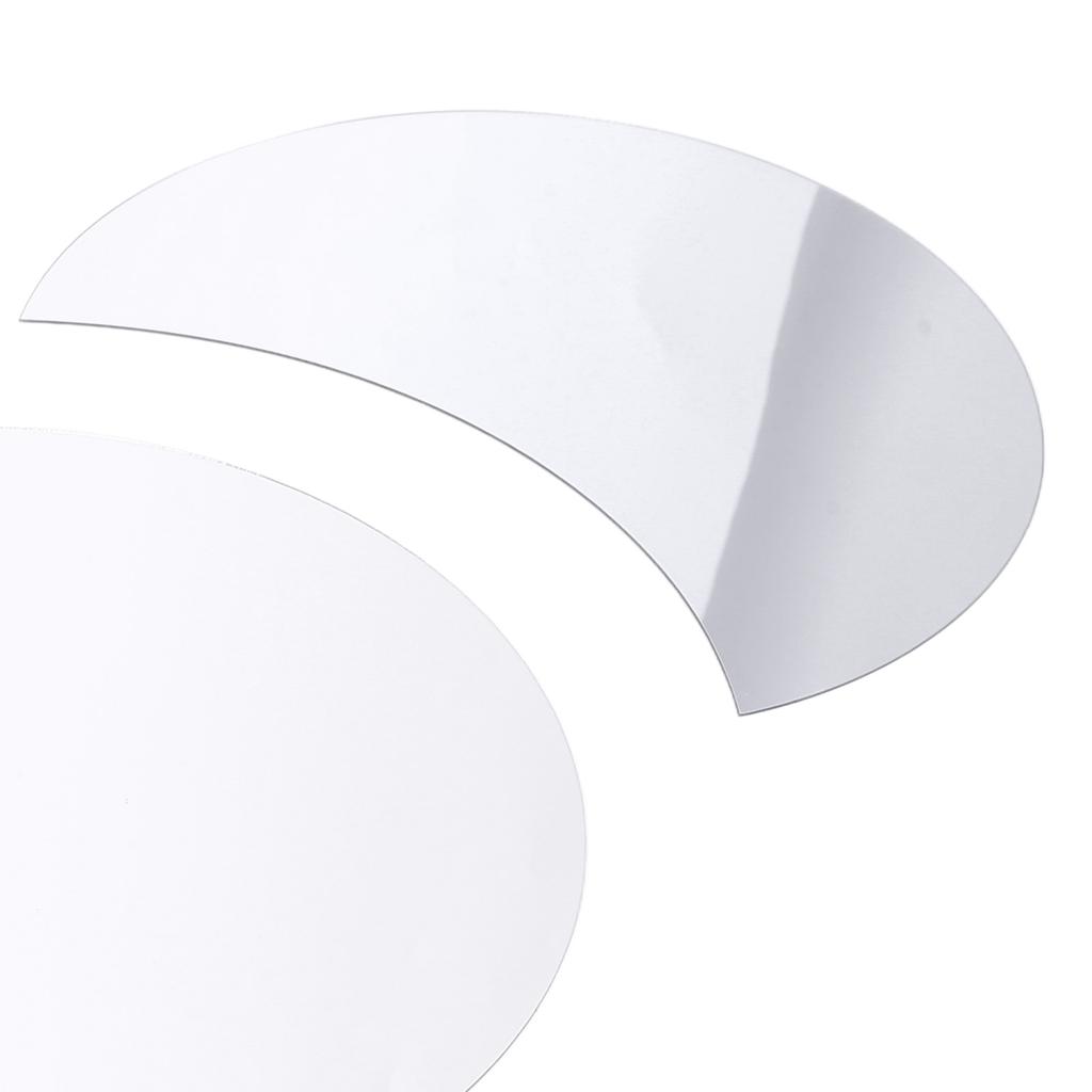 Acrylic Mirror Wall Sticker Sun Half Moon Shape Decorative Background Decal for Home Use