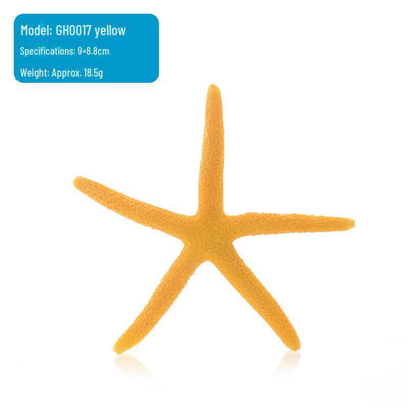 Aquarium-Dekor: Kleine Harzornamente für die Aquariengestaltung, Korallen- und Seestern-Designs.